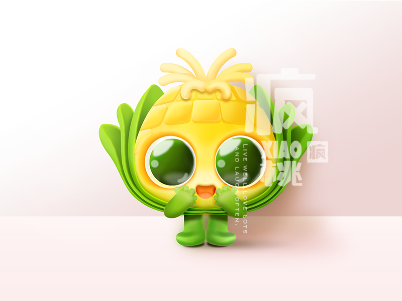 Rural Monster——Corn forest cartoon corn monster rural fashion illustration