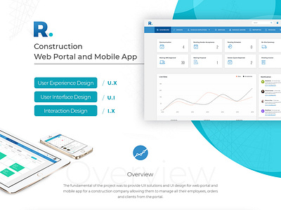 A glimpse of Construction App Mobile & Web Version app design illustration typography ui ux web