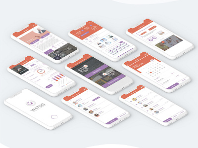 UI Design for Medical App WATOG app design e learning medical app ui ui ux design ui deisgn vector