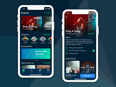 Events App Mobile UI