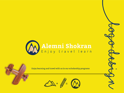 ALemni Branding ( Education Travel Agency logo ) agency brand branding education logo scholarship travel