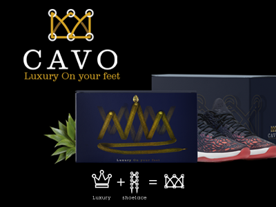 CAVO men's Shoes brand creative crown design fast logo luxury men shoelace shoes sport