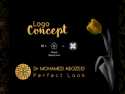 Dr Mohamed Abozeid Consultant Plastic Surgery Logo beauty brand branding clinics consultant plastic creative flower identity design logo mohamed abozeid surgery