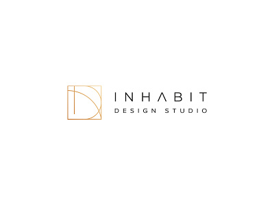 inhabit studio design design studio id illustration interior logo square studio vector