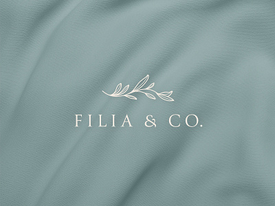 Filia & Co brunch design filia floral floristic flower flowers illustration leaf logo vector