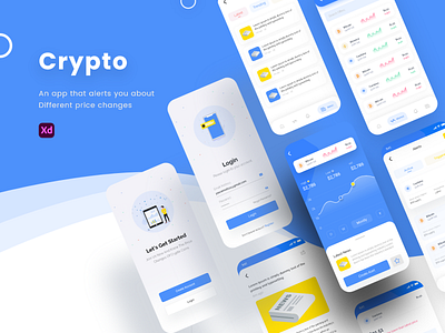 Cryptocurrency app adobe xd app app design cryptocurrency design figma mobile ui ui ui ux graphic design ux