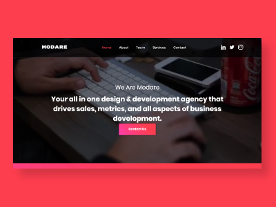 Modare - Design & Development Agency Website Design