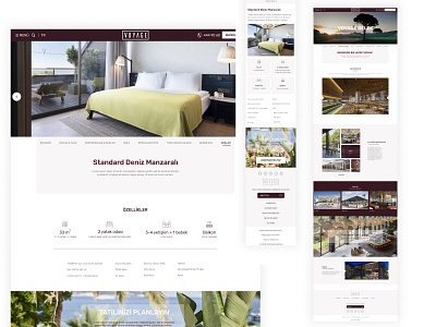 Hotel detail web pages hoteldetail hotelwebsite luxury mobil resorts responsive roomdetail ui ux webpage