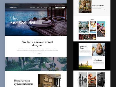 Luxury hotel web design