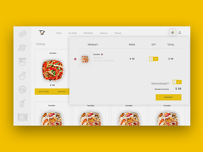 Basket card product designer layout online store redesign site ui ux web website