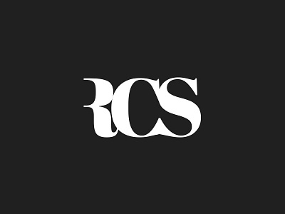 RCS branding custom lettering logo rcs type typography