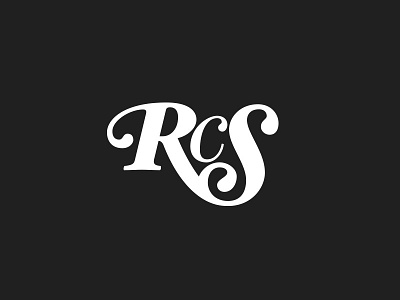 RCS v3 branding custom hoefler lettering logo rcs type typography