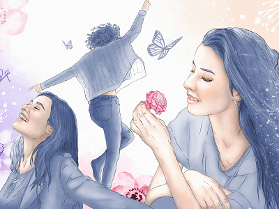 Women's Day 2019 Illustration artwork debaditya patra art digital art digital painting girl art illustration