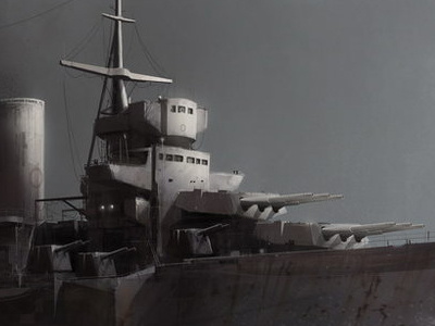 USS Princeton battleship concept art cruiser fleet ship warship