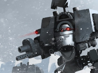 Wh40k Dreadnought illustration military robot sci fi walker warhammer
