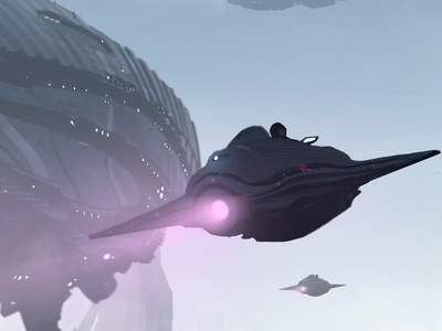 Invasion Fleet art concept fighter invasion planet sic fi spaceship