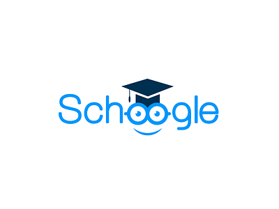 Schoogle academic branding education flat learn logo simple students