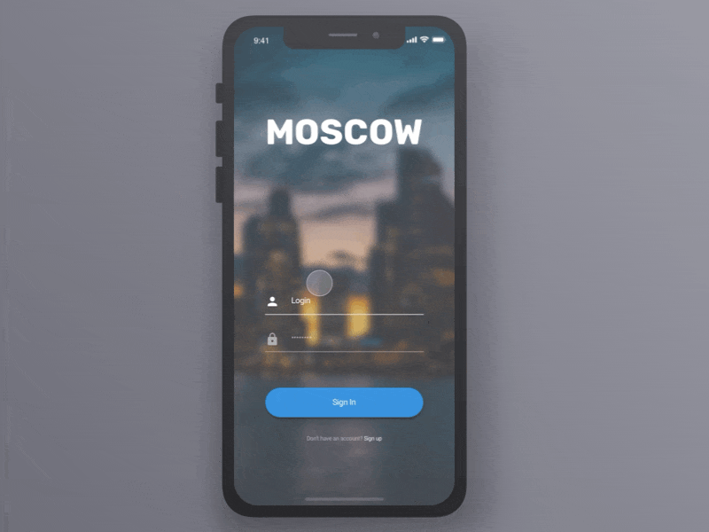 Moscow Travel App app iphone moscow travel ui ux