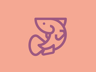 Fish - Monoline Icon betta cute design fish fishy graphic icon iconography illustration logo monoline outline vector