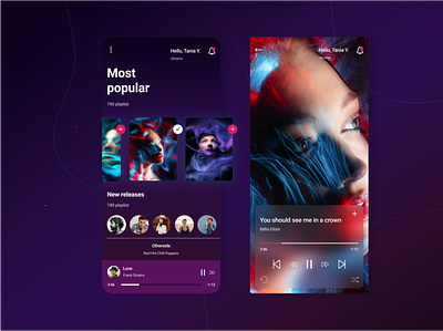 Music Player App app design motion graphics music player podcast sale spotify ui ux