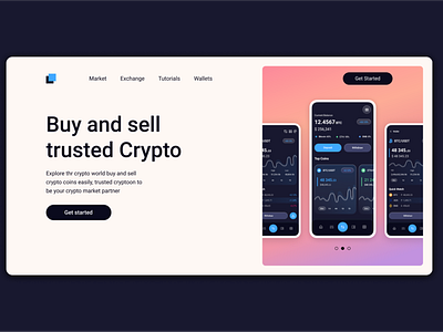 Cryptocurrency Landing Page