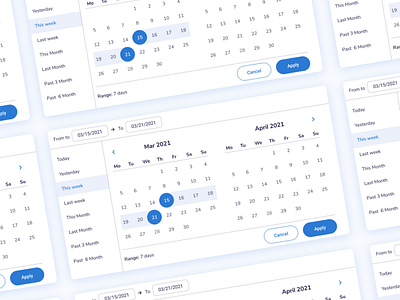 Free Date Picker Figma Component