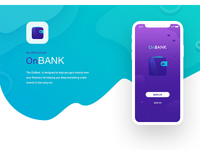 OnBANK IOS Application design web site landing page pictogram online banking special offer user experience