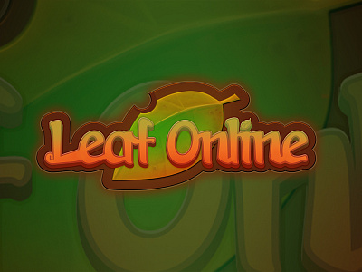 Leaf Online Logo game gamelogo graphic illustration leaf logo rpg