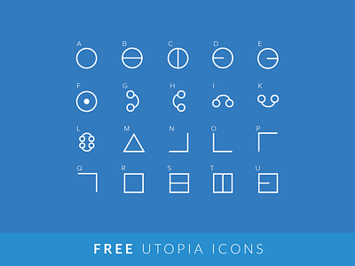 FREE UTOPIA ICONS free icons freebie icon icon set icons ios7 line ui utopia ux