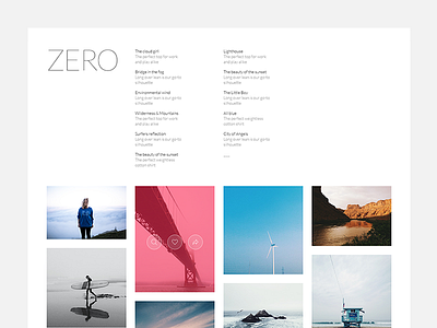 Zero, Tumblr Theme