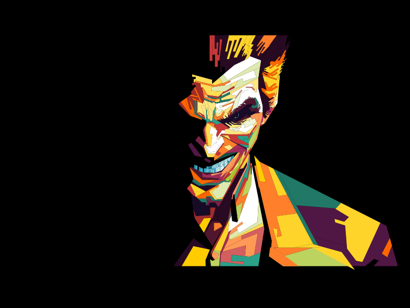 Joker in Wedha Pop Art Potrait by Tukang_Vector on Dribbble