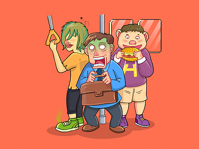take the subway illustrations