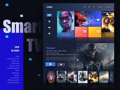 Smart Tv app design smart tv ui