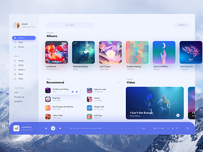 Music app design icon ui web website