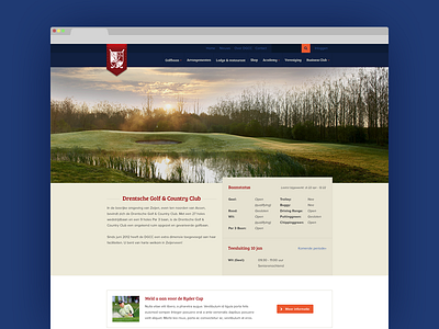 DGCC blue flat golf iwink light webdesign website