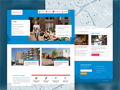 Nijestee Website clean flat housing illustrated iwink responsive ui ux web design webdesign website