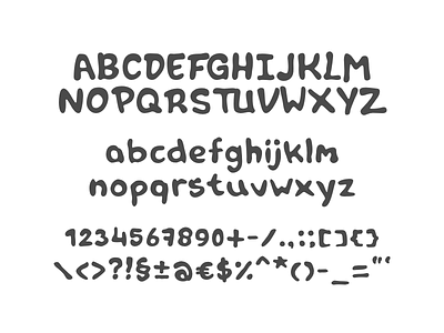 Font in progress: Tipper font glyphs hand drawn marker progress type typeface