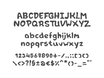 Font in progress: Tipper