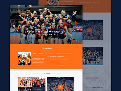 ilionx Volleybal clean flat iwink modern olympics onepage sport volleybal webdesign website