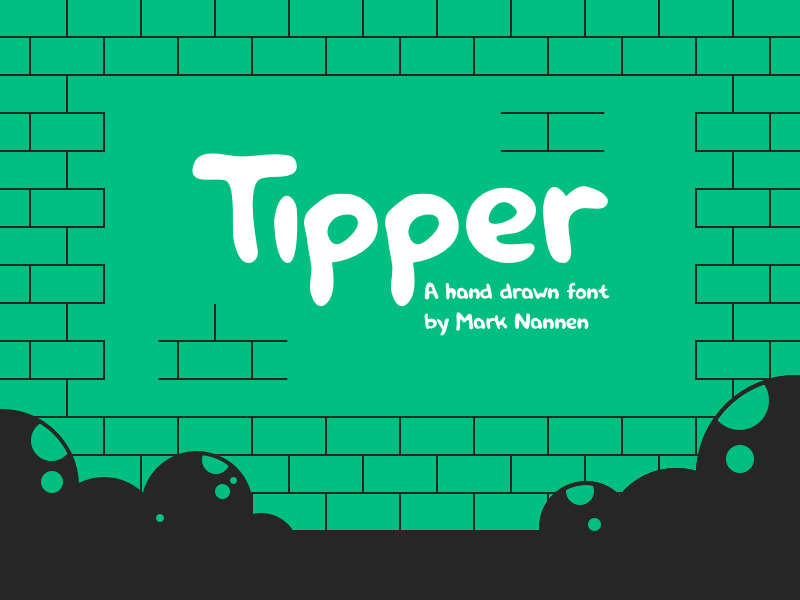 Font in progress: Tipper font glyphs hand drawn illustrator marker process type typedesign typeface typography wip