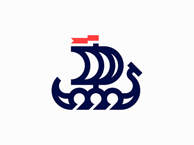 Viking Ship Logo