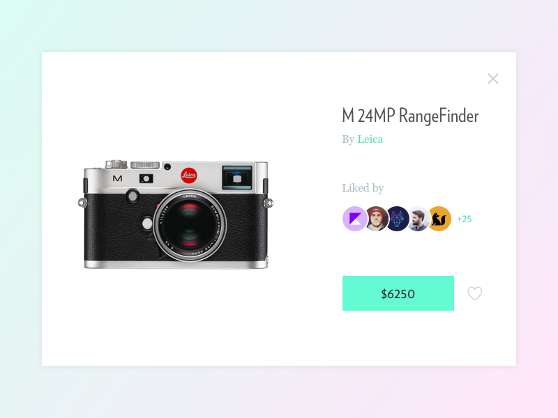 Minimal product card product shop gradient solid color