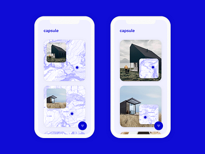 Capsule app architecture iphone iphone x map minimal travel