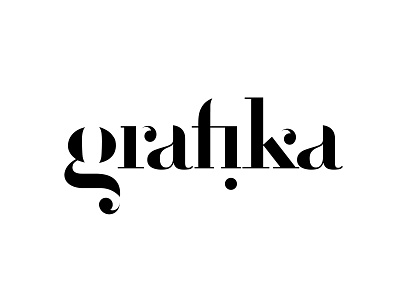 graf!ka Logo branding clean design identity lettering logo minimal type typography vector