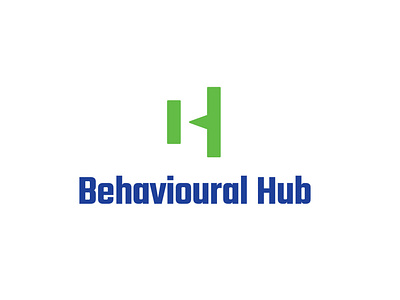 Behavioural Hub Logo branding clean design icon identity lettering logo minimal typography vector