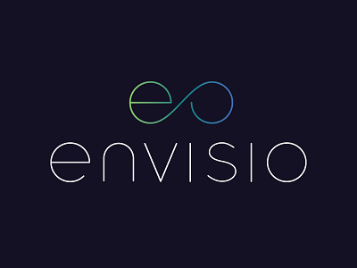 envisio Logo branding clean design icon identity lettering logo minimal typography vector