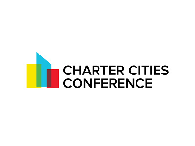 Charter Cities Conference Logo branding clean design identity lettering logo minimal type typography vector