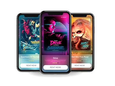 Movie app concept! adobexd app apple drive iphone mad max movie ui ux uidesign