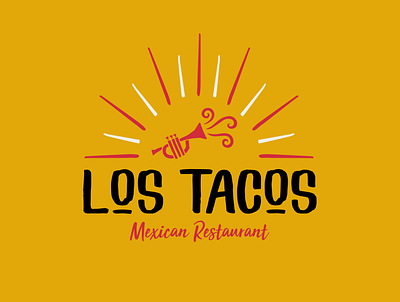 Los Tacos Mexican Restaurant - 30 days of logos adobe brand mark branding design food identity illustrator logo mexican restaurant tacos typography vector