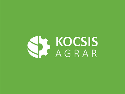 Kocsis Agrar Logo agrar branding cog design green leaf logo nature vector